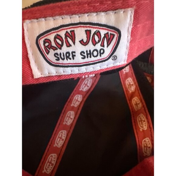 Ron Jon Surf Shop Red & Black Adjustable Baseball Cap One Size Fits Most - Picture 5 of 6
